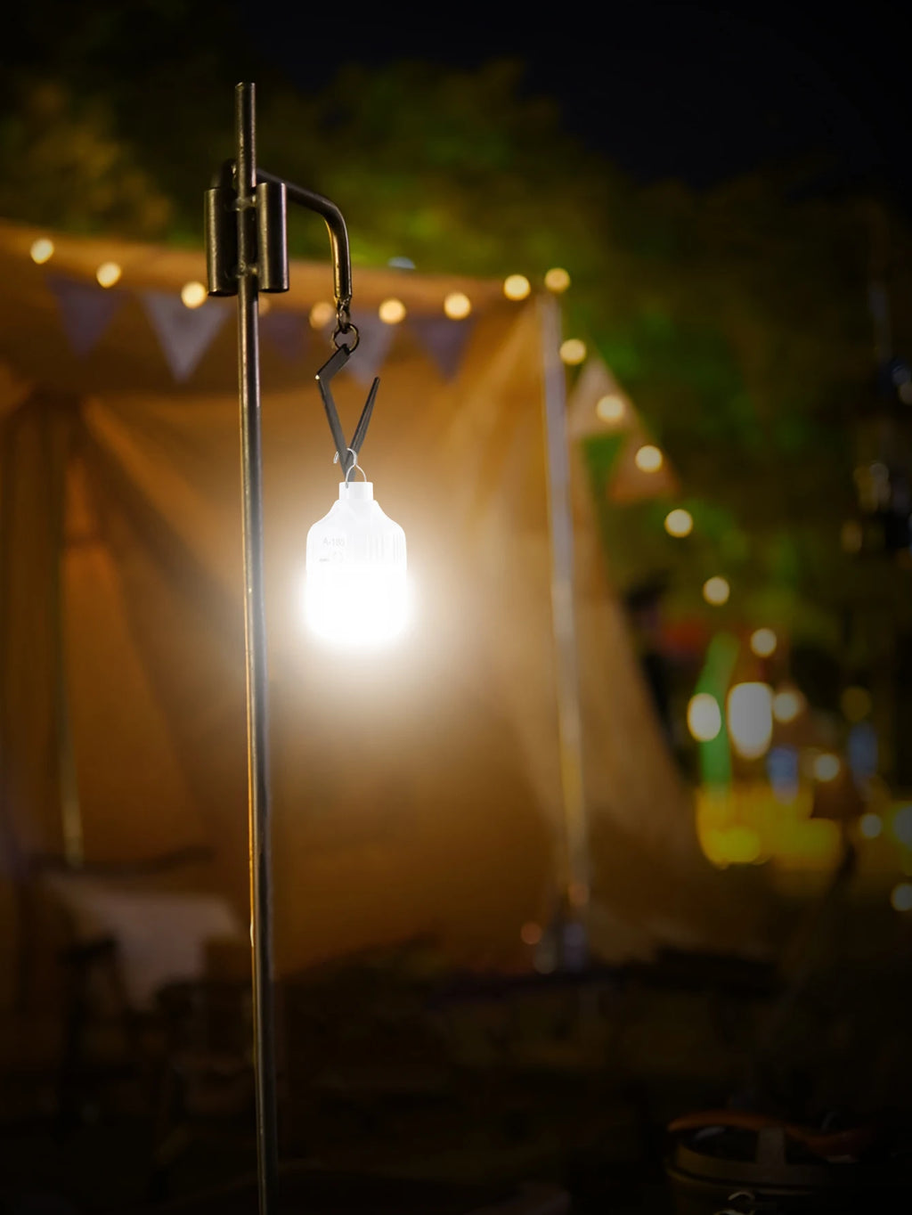 Camping Light Bulb Emergency Night Lighting Flashlight Outdoor Picnic Hanging Pendant Tent Lamp 500mAh USB Rechargeable LED Bulb